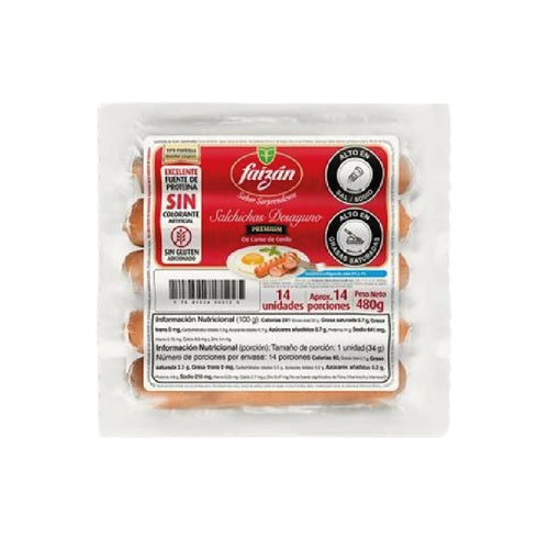 SALCHICHA FAIZAN 480G DESAYUNO PREMIUM